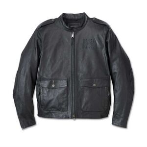 Harley-Davidson® Men's Layering System Captains Leather Jacket - Black